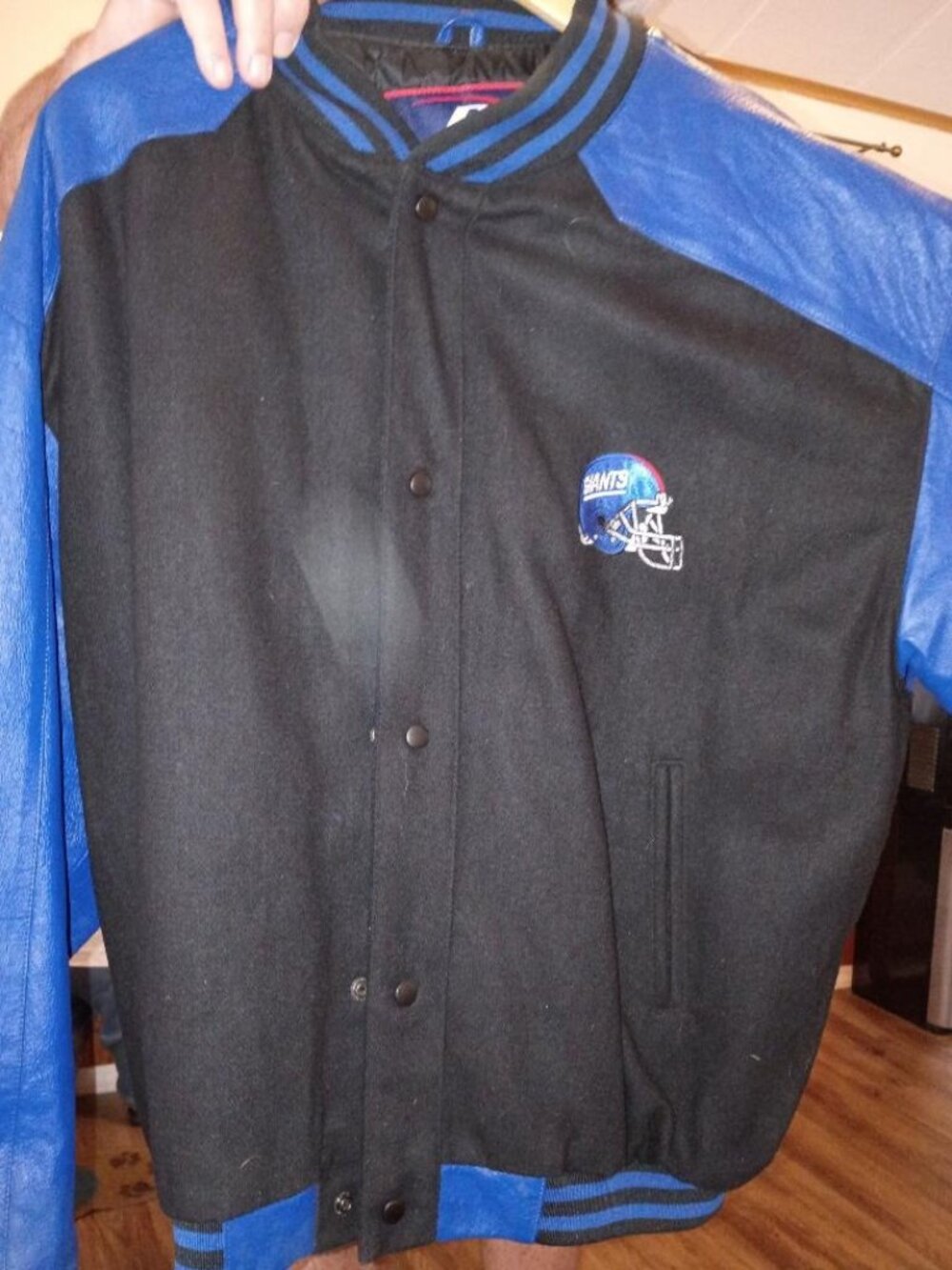 Vintage 90's New York Giants NFL Football Varsity Letterman Bomber Jacket